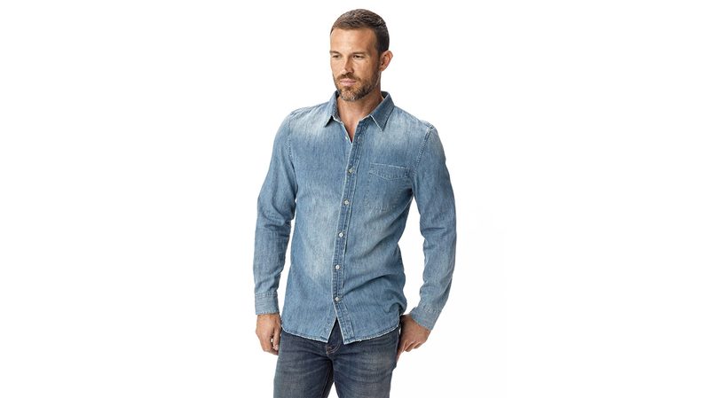 Denim Vintage One Pocket Shirt