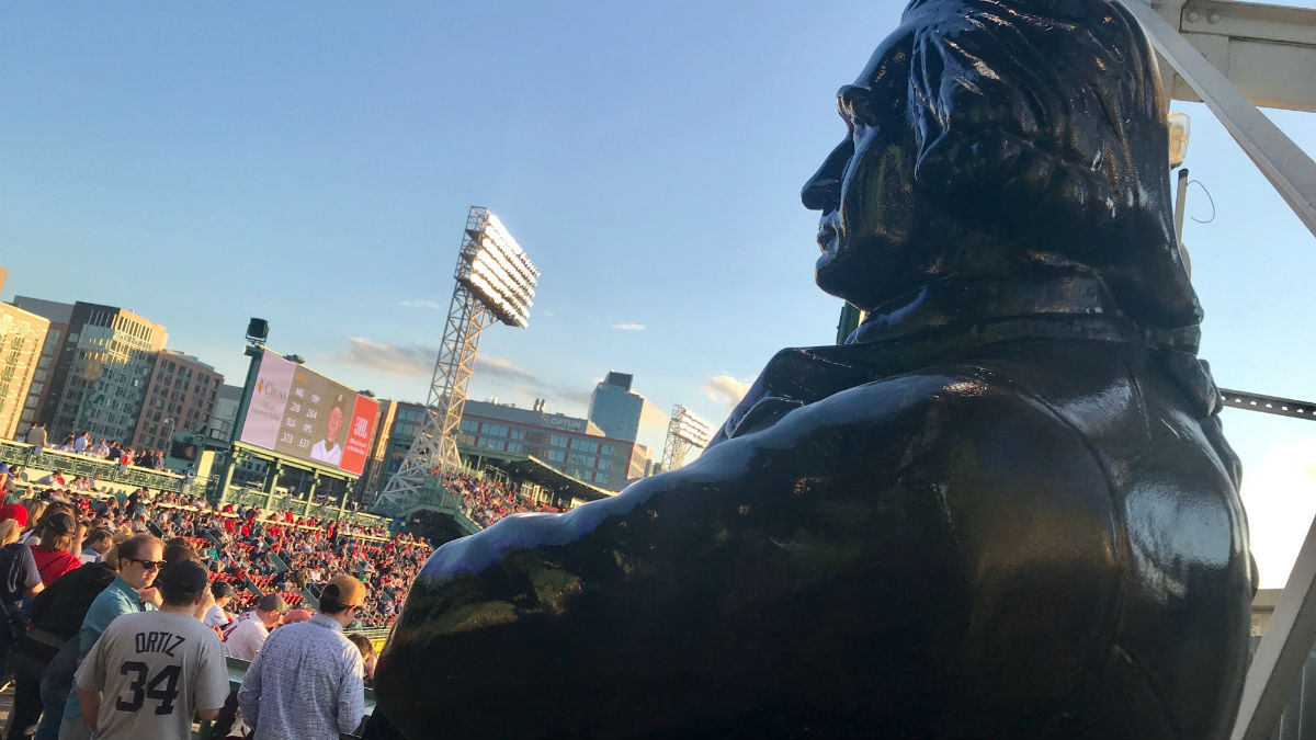 fenway park sam deck statue