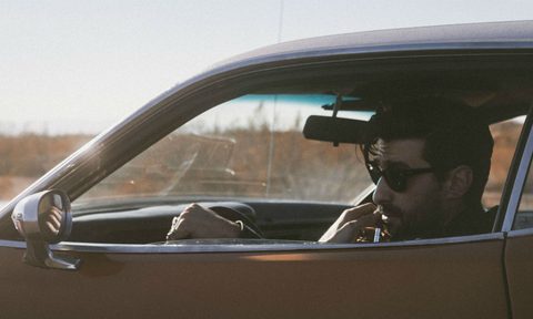 road trip car sunglasses clothes