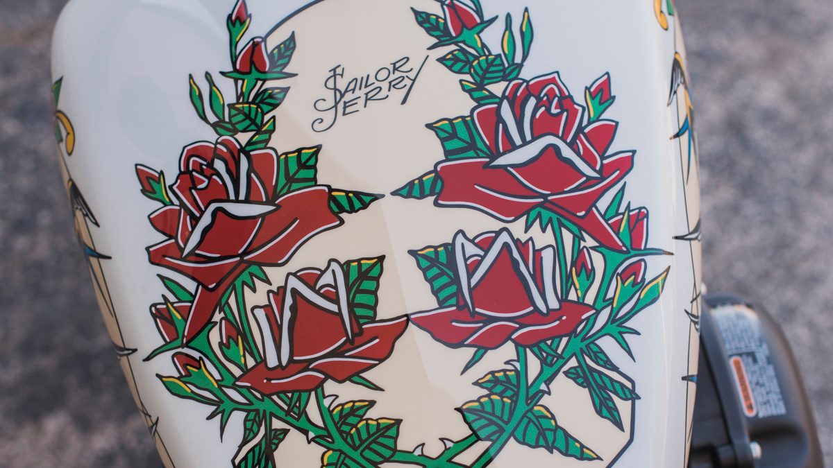 sailor jerry harley davidson my work speaks for itself and designs closeup