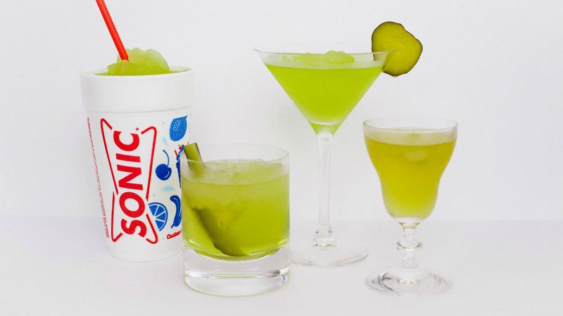 sonic pickle slushie cup cocktail lineup
