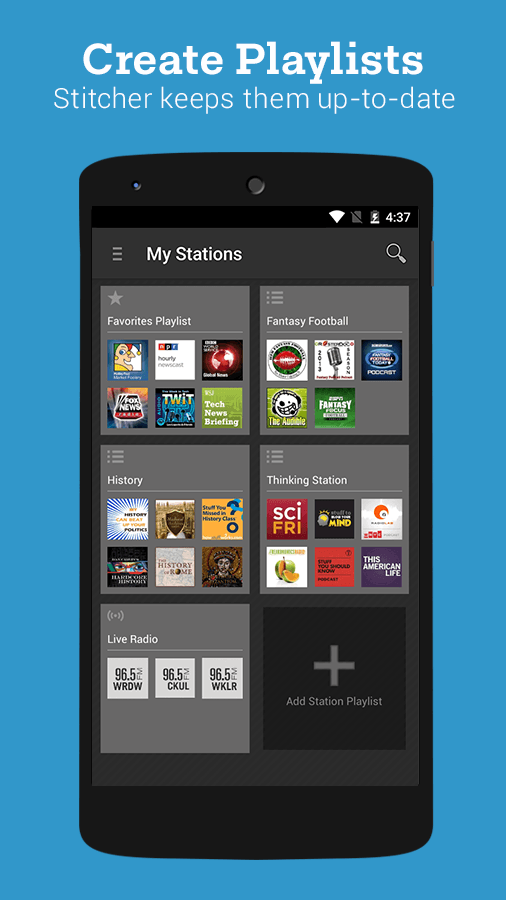 best podcast apps stitcher 04