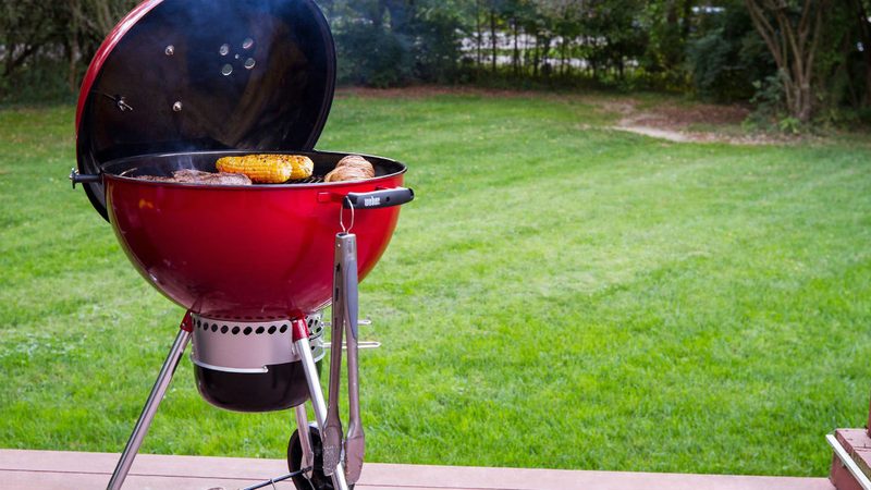weber original kettle charcoal grill red