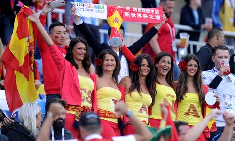 Fans at the World Cup.