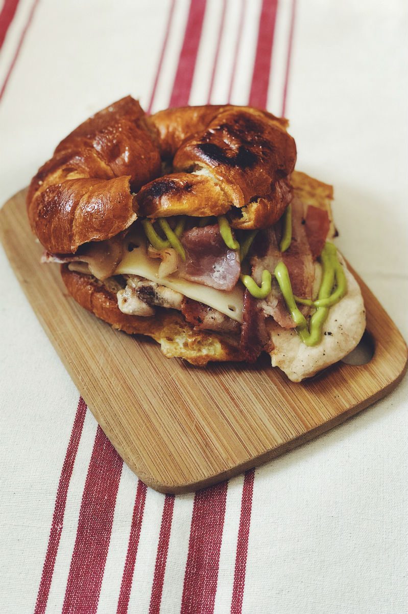 Zia Hatch Chicken Bacon Swiss Croissant portrait