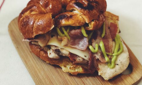 Zia Hatch Chicken Bacon Swiss Croissant