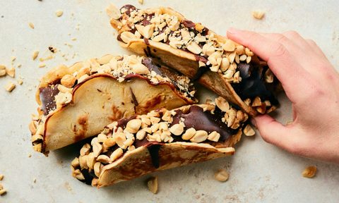chocolate taco recipe plated