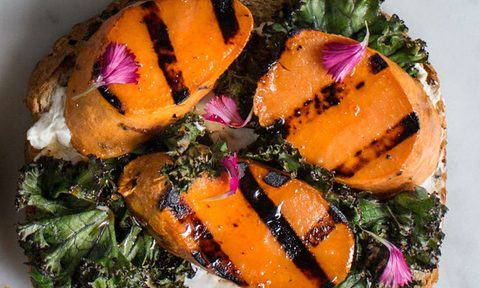 grilled sweet potato toast wicked healthy foods