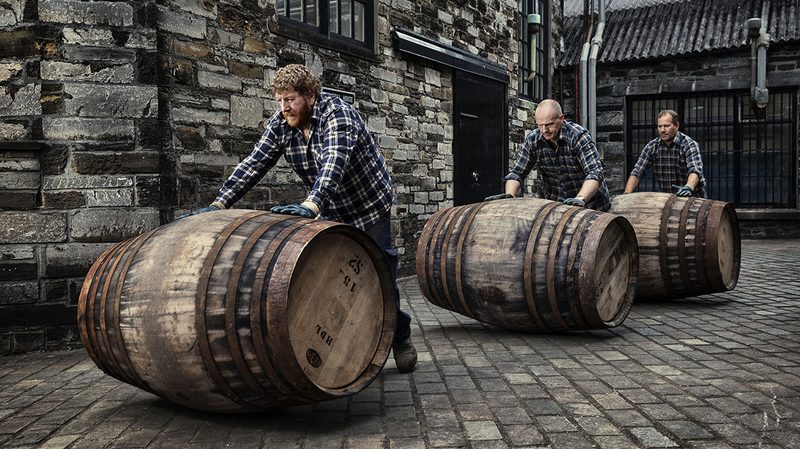 highland park whiskey rolling barrels