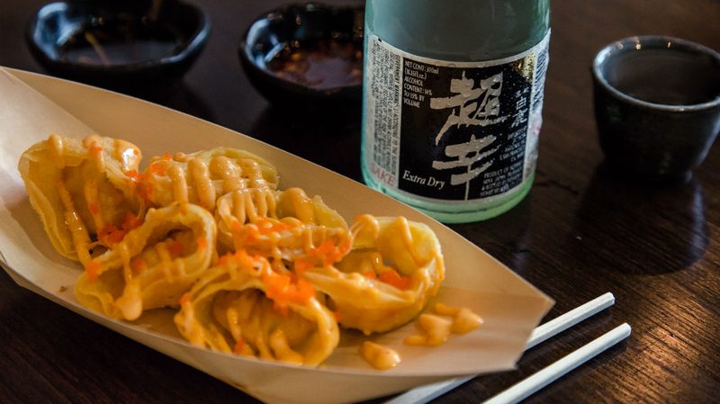 ozi dumplings sake pairing crab