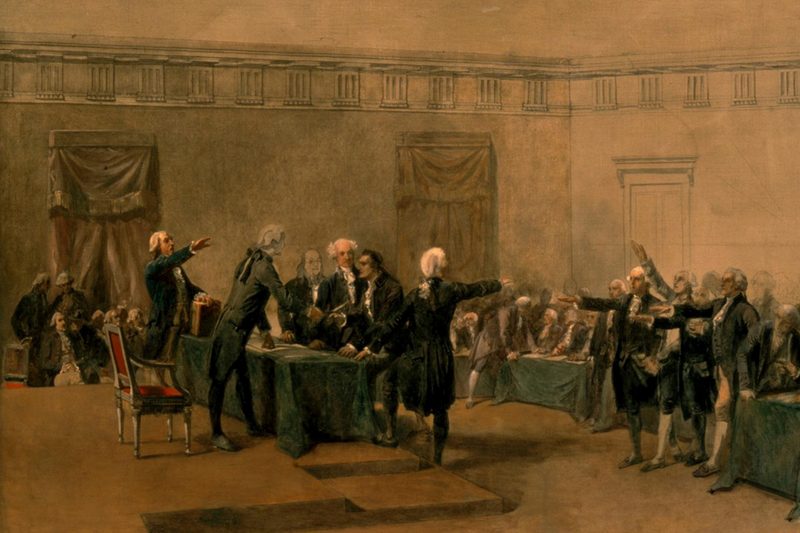“The Declaration of Independence of the United States of America, July 4, 1776” by Charles Édouard Armand-Dumaresq.