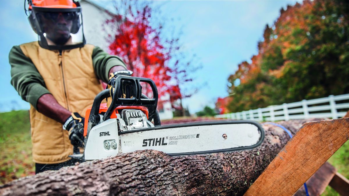 stihl chainsaw bucking