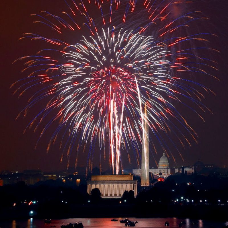 Fireworks above Washington, D.C.