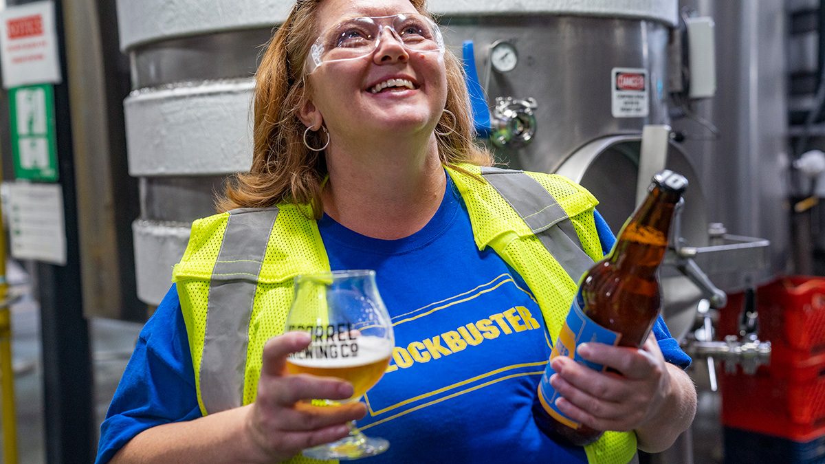 10 barrel brewing blockbuster smiling
