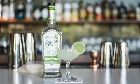 Bayou Silver rum and cocktail