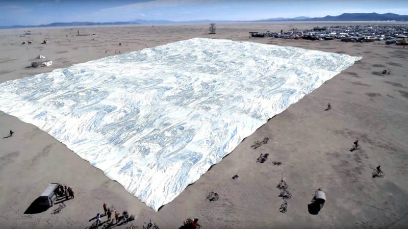 space blanket burning man