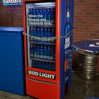 Bud Light Cleveland Browns Victory Fridge 1