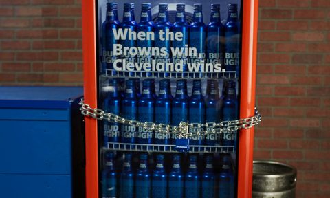 Bud Light Cleveland Browns Victory Fridge 2