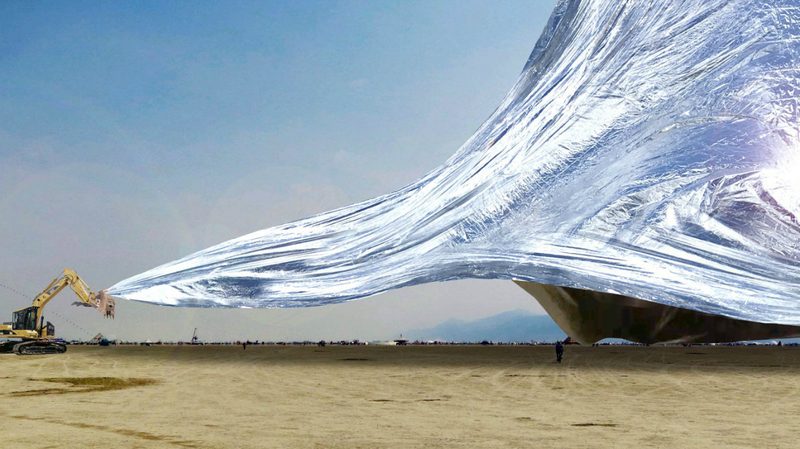 space blanket burning man