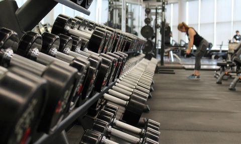 gym exercise workout dumbbell