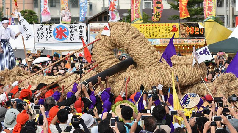 okinawa japan tug of war festival 2