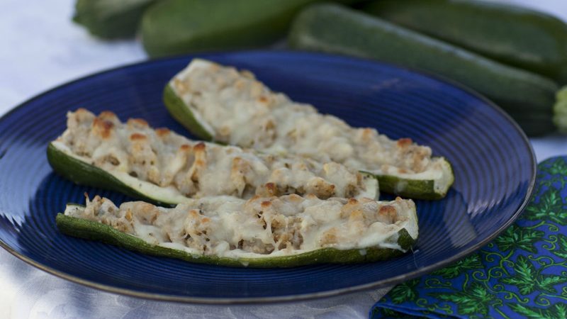stuffed zucchini boat recipe