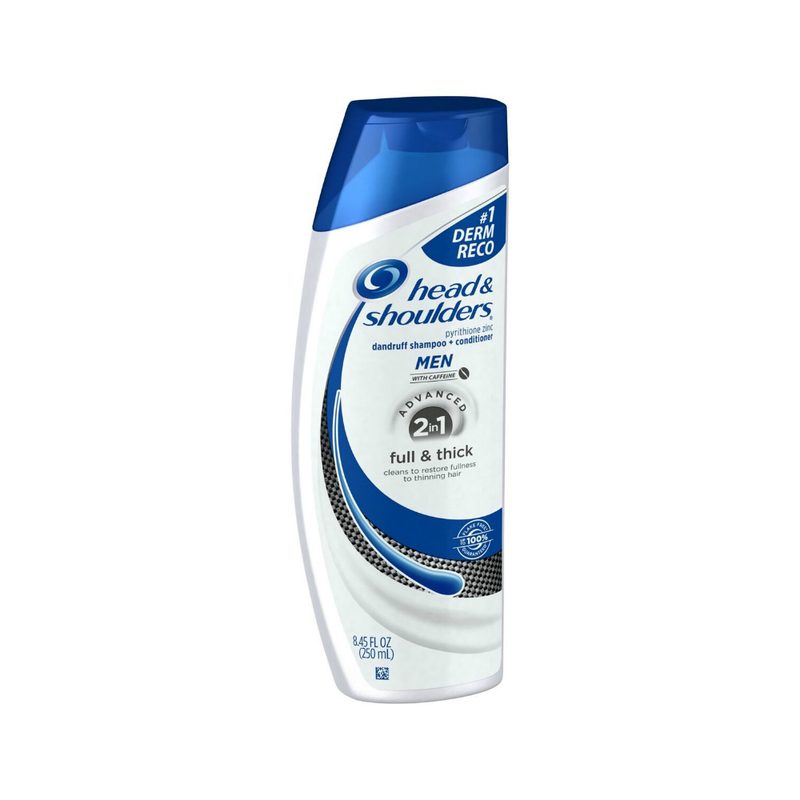 Head & Shoulders Full & Thick 2-in-1 For Men provides full and thick hair with daily use.