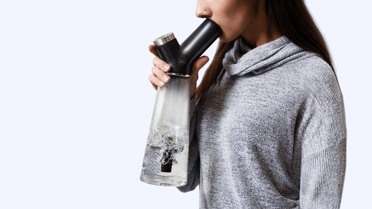 heir waterpipe best bong lifestyle shot smoking