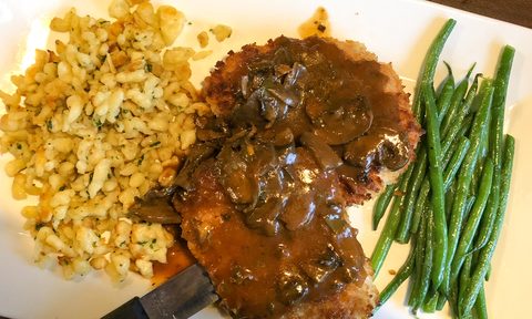 oktoberfest iron hill brewery jaegerschnitzel recipe meal featured image