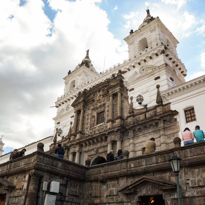 contiki tours me and we ecuador travel experience plaza de la independencia san francisco church