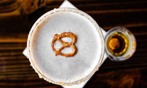 skrewball peanut butter flavored whiskey review salted caaramel drink featured image