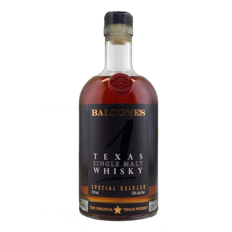 Balcones Single Malt whiskey.