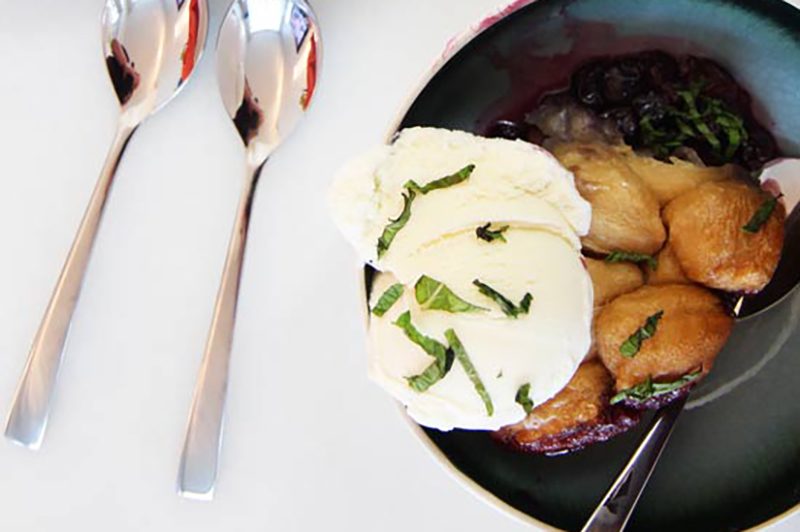 Slow Cooker Berry Cobbler.
