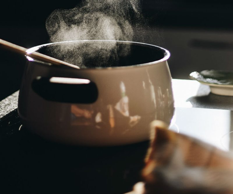 Broth soup steam