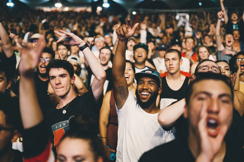 concert crowd fans cheer
