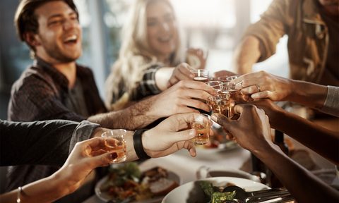 shots during thanksgiving dinner