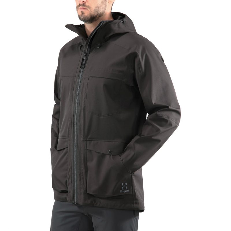 Man wearing Haglofs clothing.