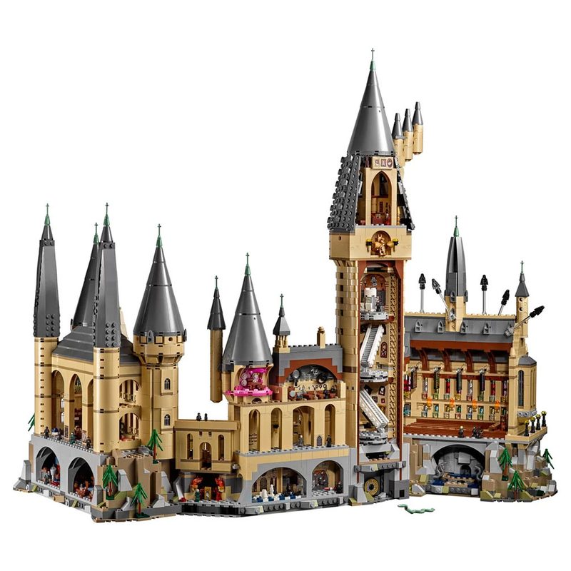 A completed replica of the "Harry Potter" Hogwarts Castle.
