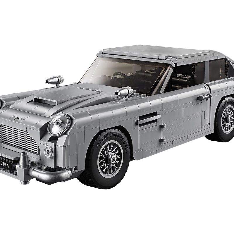 A faithful Lego replica of the Aston Martin DB5.