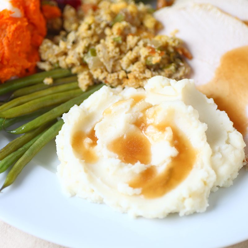 Mashed potatoes and gravy