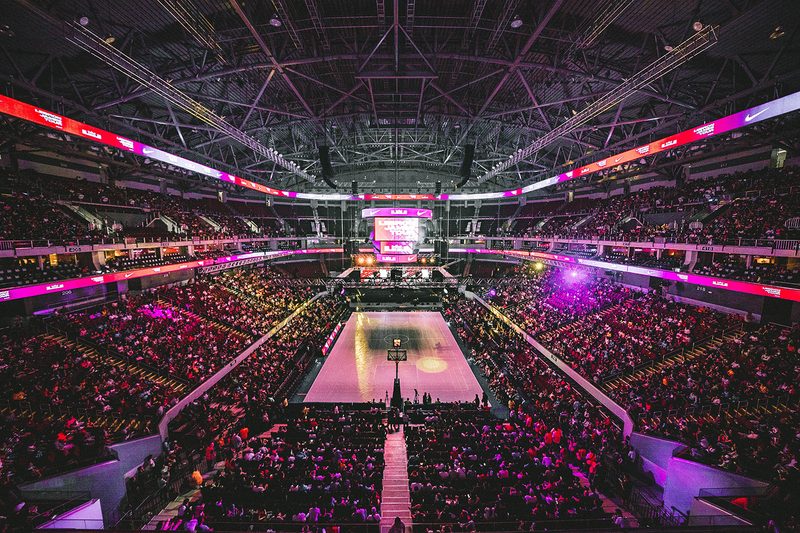 nba basketball court stadium