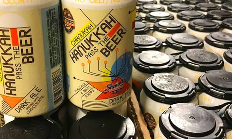 Shmaltz Brewing Chanukah Hanukkah Pass the Beer 2018 cans