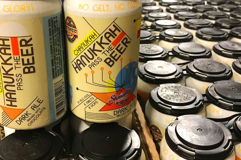 Shmaltz Brewing Chanukah Hanukkah Pass the Beer 2018 cans