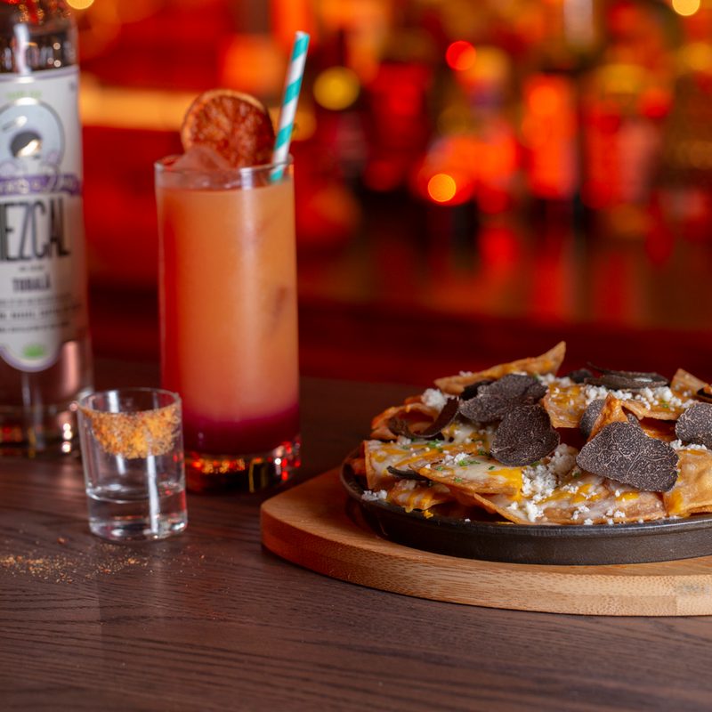 block 16 cosmopolitan las vegas urban food hall ghost donkey truffle nachos 2 photo credit alan weiner