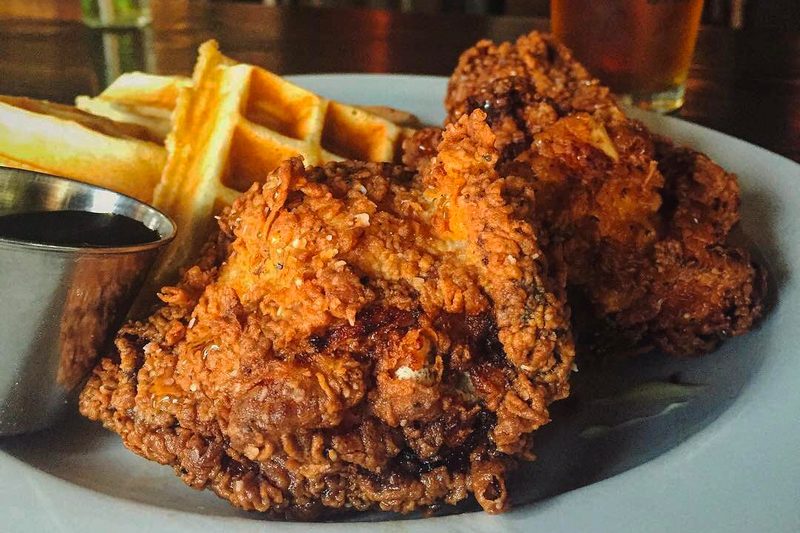 chicken and waffles
