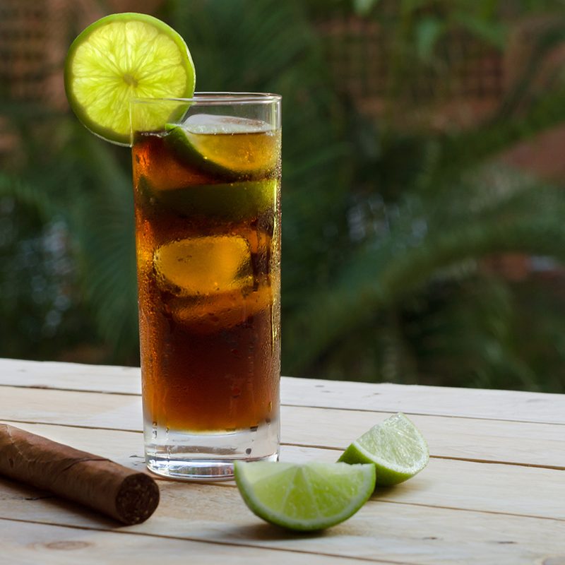 cigar drink cocktail cuba librew dark and stormy