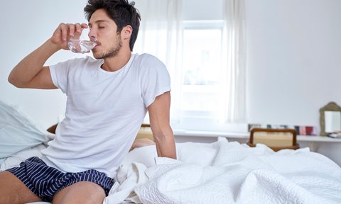 hangover bed water
