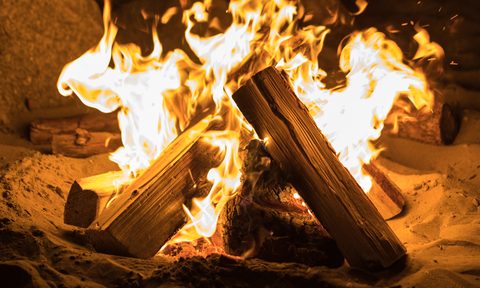Beach fire
