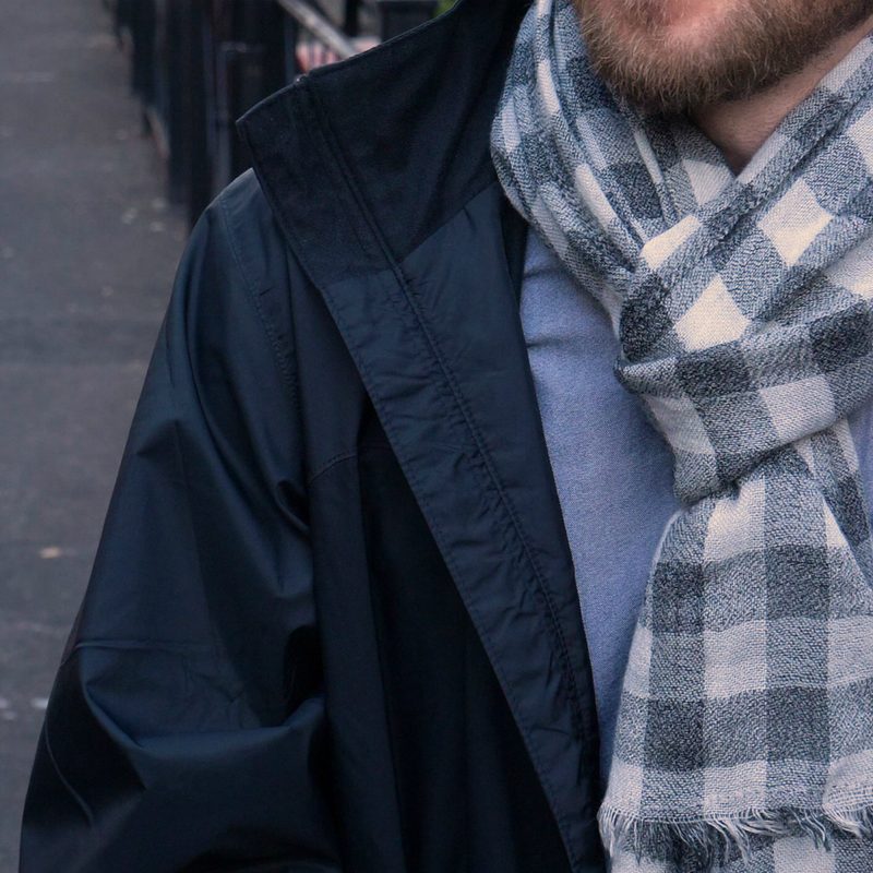 Man with a scarf