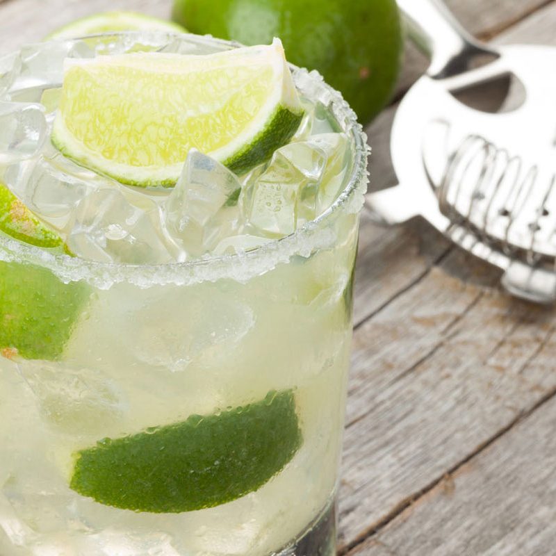 Margarita tequila cocktail lime strainer